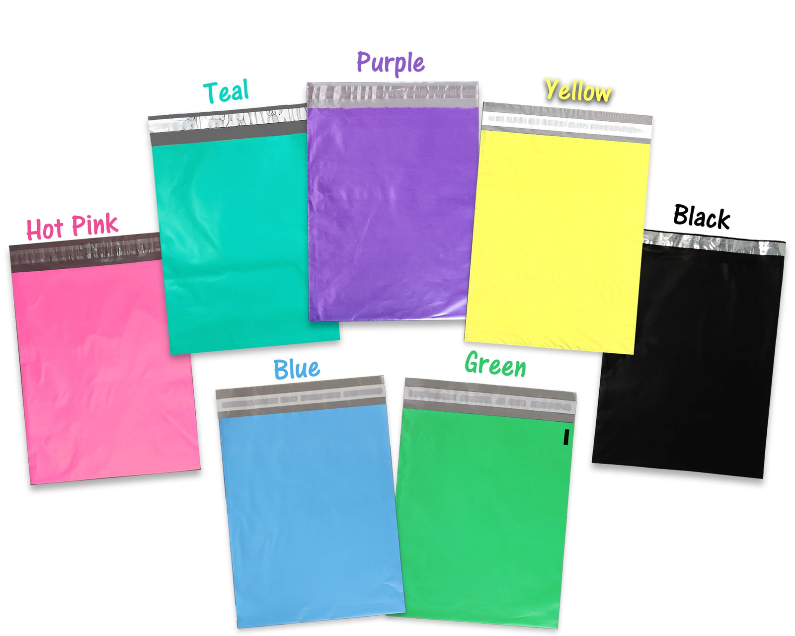 10, 20, 50 -100- 200 Pack 10×13 Colored Designer Approved Quality Poly Mailers