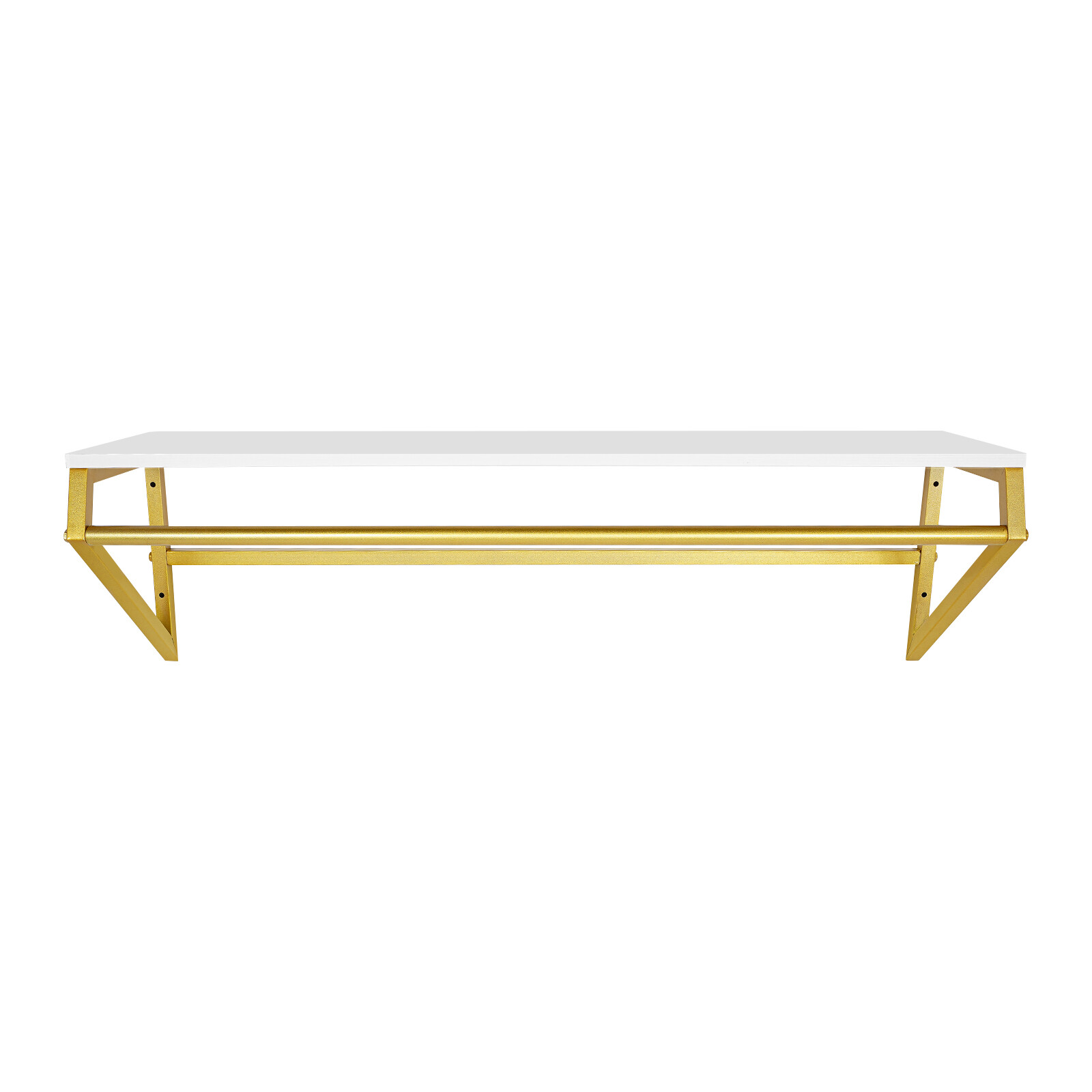Gold Metal Garment Clothes Rack Clothing Rack Clothes Wall Shelf Hanger Display