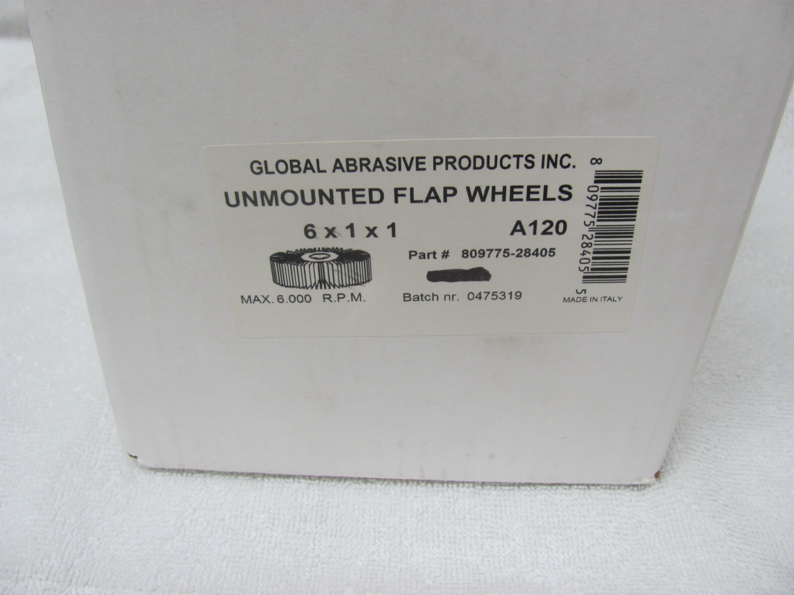 6″ x 1″ x 1″ Inch 120 Grit Bench Pedestal Grinder Premium Unmounted Flap Wheel