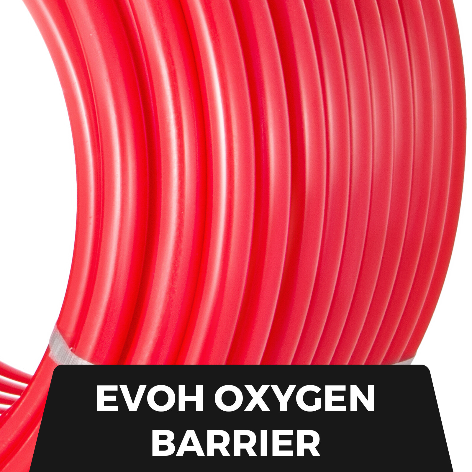 5/8 x 500ft Pex Tubing Oxygen Barrier O2 EVOH Red Radiant for in Floor Heat
