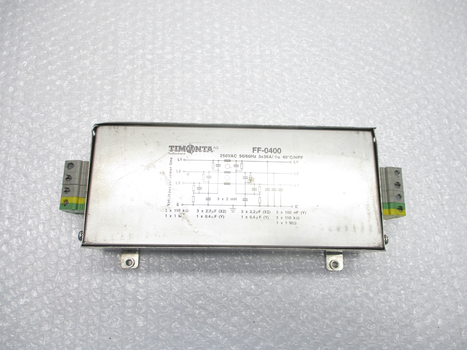 TIMONTA FF-0400 FILTER/SURPRESSOR UNMP