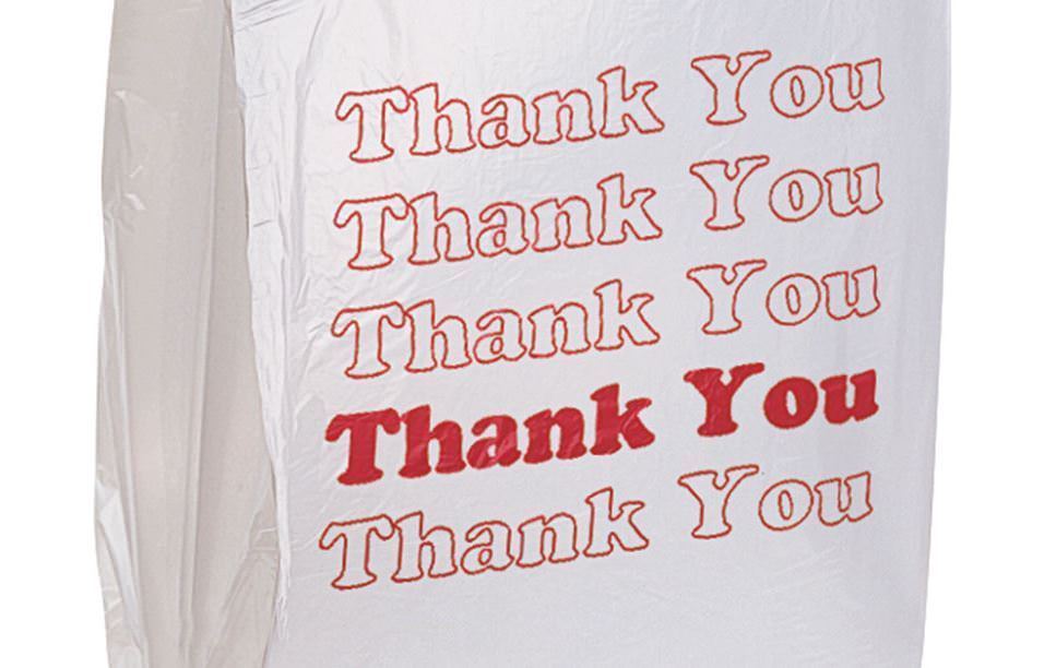Plastic Bags Grocery Thank You 1000 T-Shirt Supermarket 11 ½ x 6 x 21″ Shopping