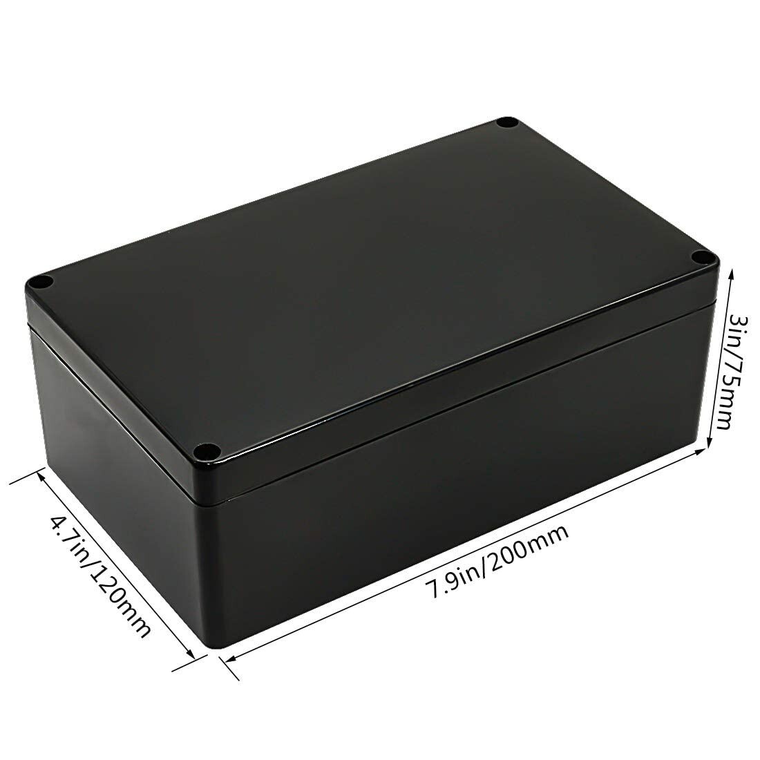 Heavy-Duty Junction Box: ABS Plastic Enclosure – Durable – 7.87×4.72×2.95