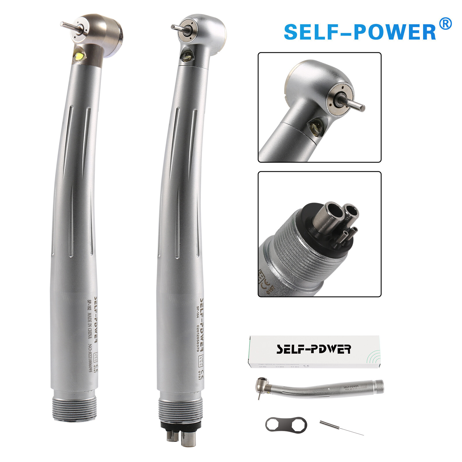 NSK Type Dental PANA Max High Speed LED Handpieces Internal Triple Spray Push CE