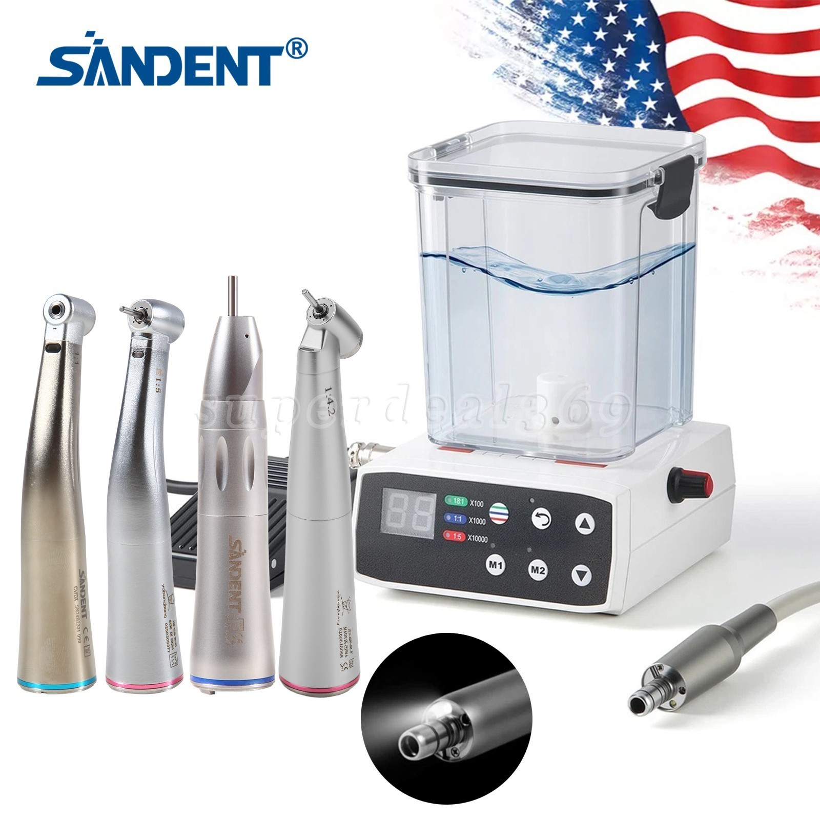 Dental Brushless Electric Micro Motor For Practice/1:1 1:5 1:4.2 Contra Straight