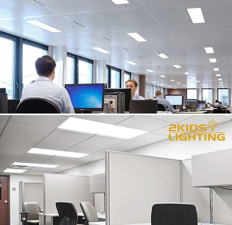2-Pack 2×4 FT 45W LED Back Panel Selectable CCT 3500K|4000K|5000K Dimmable