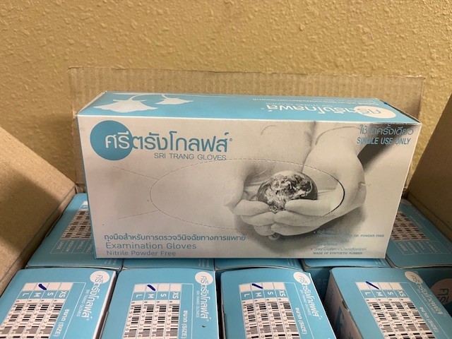 NITRILE and VINYL BLEND GLOVES 4 Mil Case of gloves 1000 pcs Non Medical MEDIUM