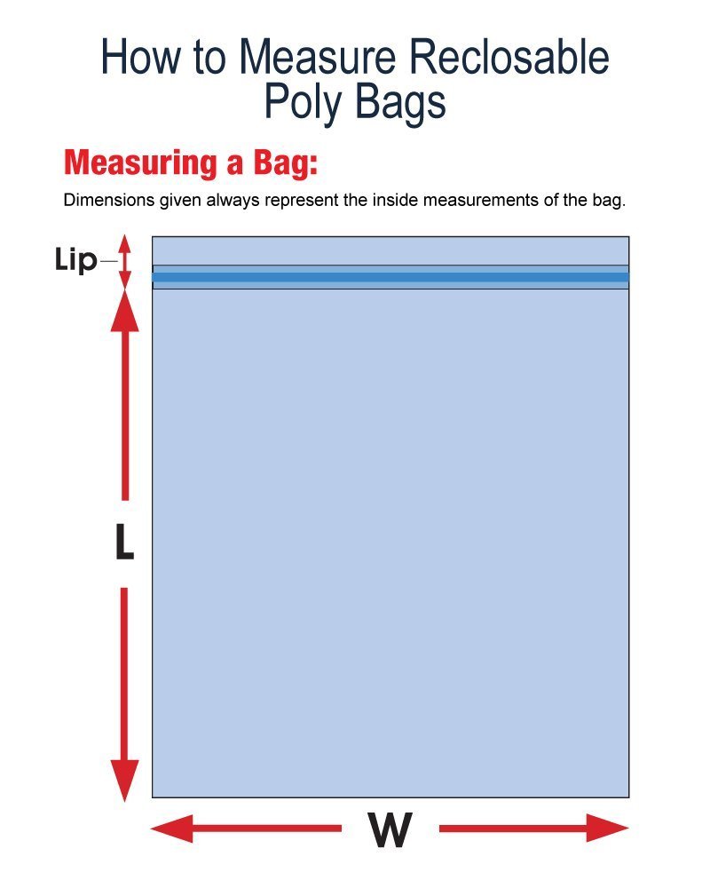 5″ x 7″ Heavy Duty 6 MIL Resealable Zip Top Lock 5×7″ 6 ML Clear Plastic Bags