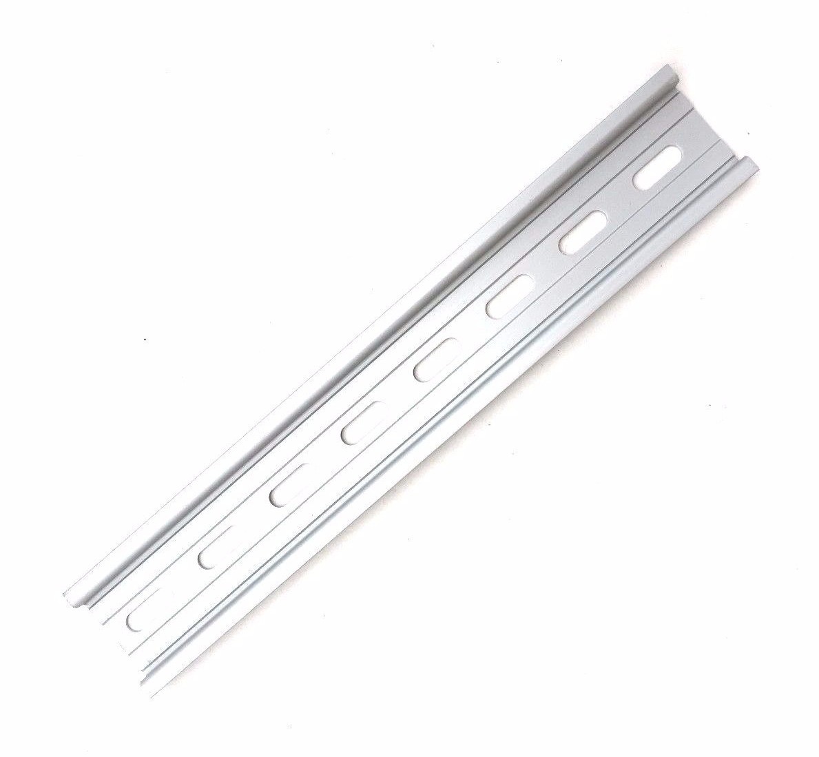 10 Pieces DIN Rail Slotted Aluminum RoHS 8 in. long 35mm 7.5mm 6.67 ft. Total