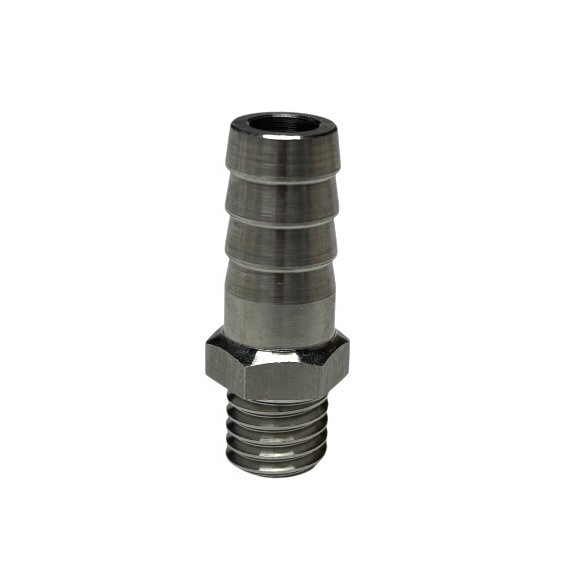 M10X1.5 Male Thread To 10mm 3/8” Hose Barb Stainless Steel Fitting Adapter