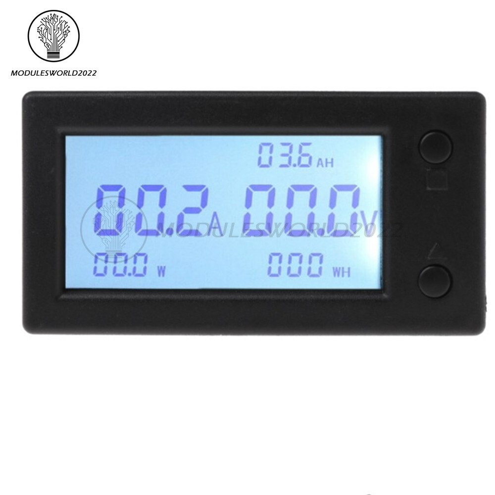 DC 300V 50/100/200/400A LCD Hall Coulomb Voltage Current Battery Power Meter