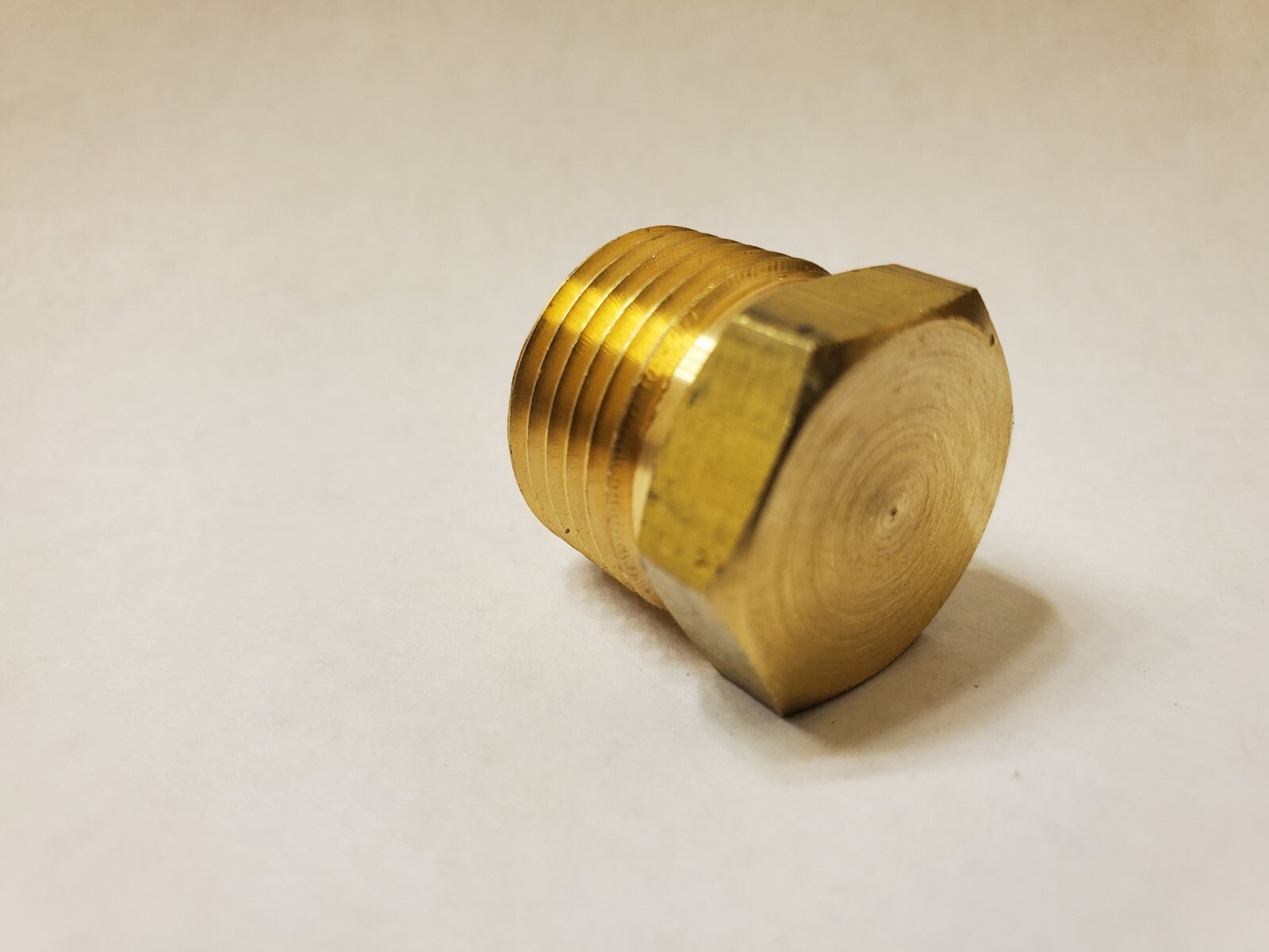 (4 pcs.) 1/2″ Male NPT Brass Hex Head Plug Made in USA