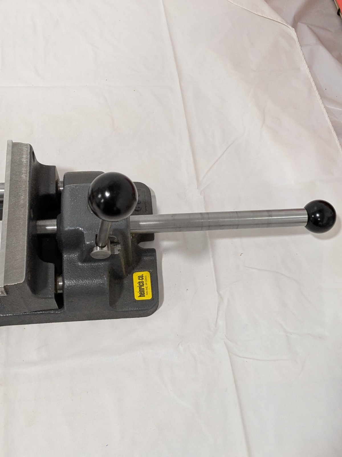 Heinrich Horizontal Drill Press Vise: 6″ Jaw Width, 6-3/16″ Jaw Opening 6-SV