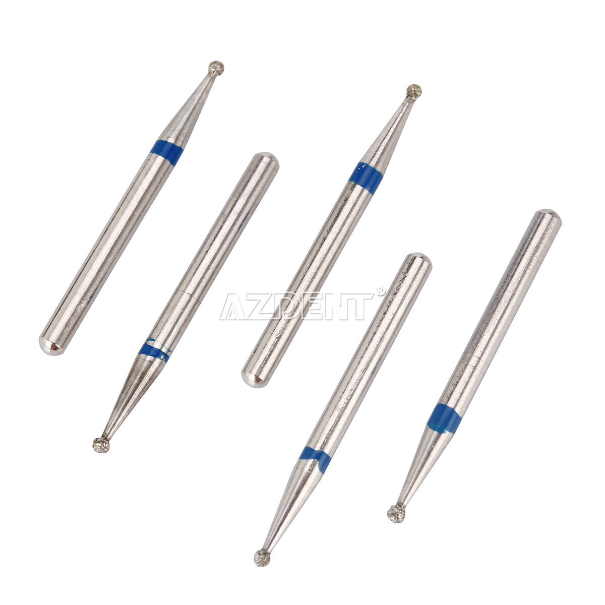 100 Types AZDENT Dental FG Diamond Burs Friction Grip for High Speed Handpiece