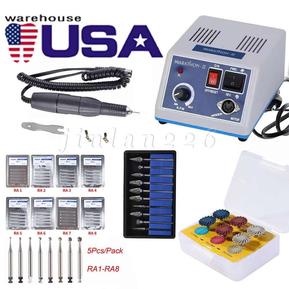 Dental Lab Marathon Micromotor N3 Micro Motor Polishing & 35K RPM Handpiece /Bur