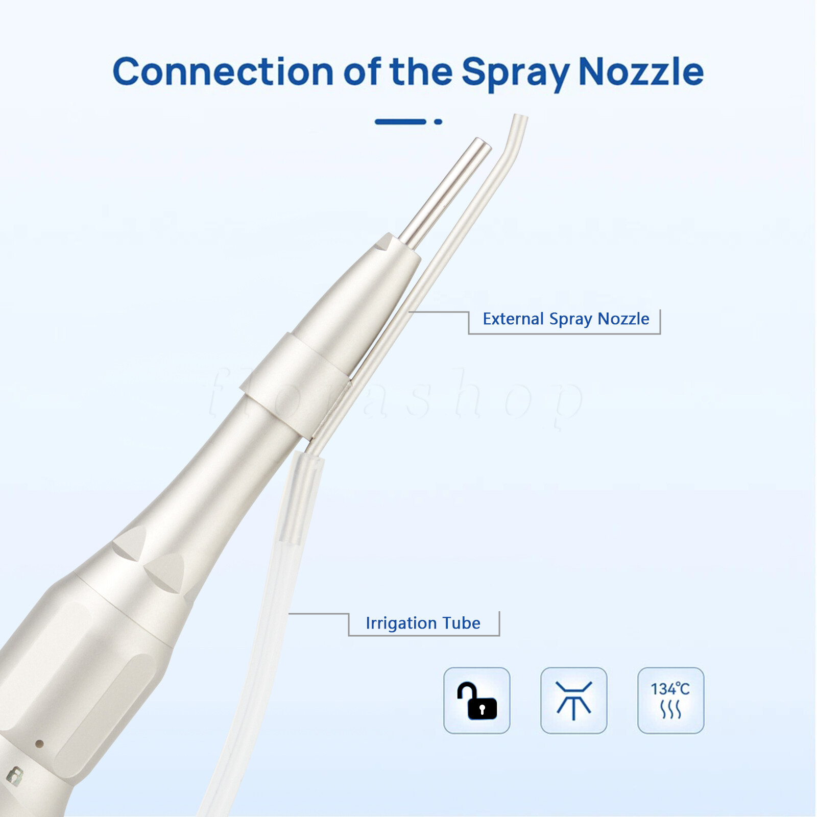 Dental 1:2 Increasing Surgical Osteotomy Handpiece Straight E-type HP Φ2.35mm