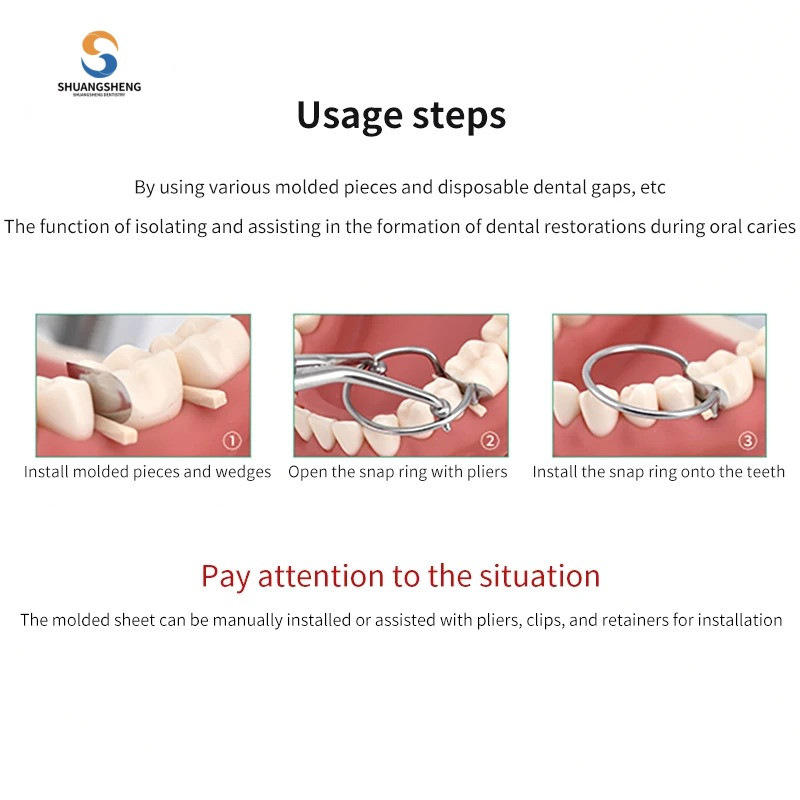 Dental Matrix Band Universal Kit of Sectional Contoured Metal Matrices