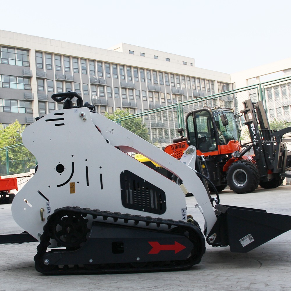 13.5HP Mini Track Skid Steer Loader, 2-Cylinder Gas Engine, USA Free Shipping