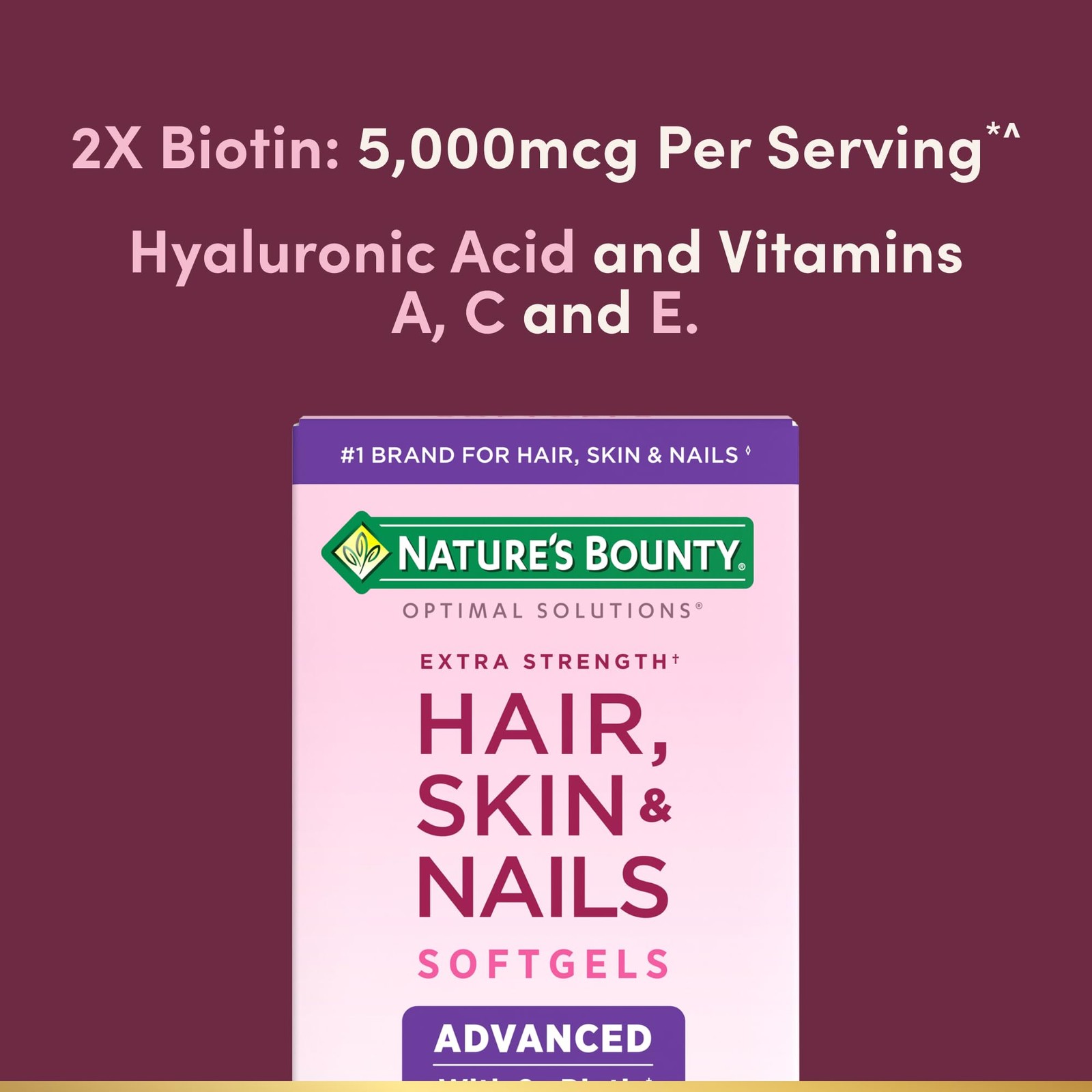 Nature’S Bounty Natures Bounty Advanced Hair Skin Nails Argan-Infused Vitamin