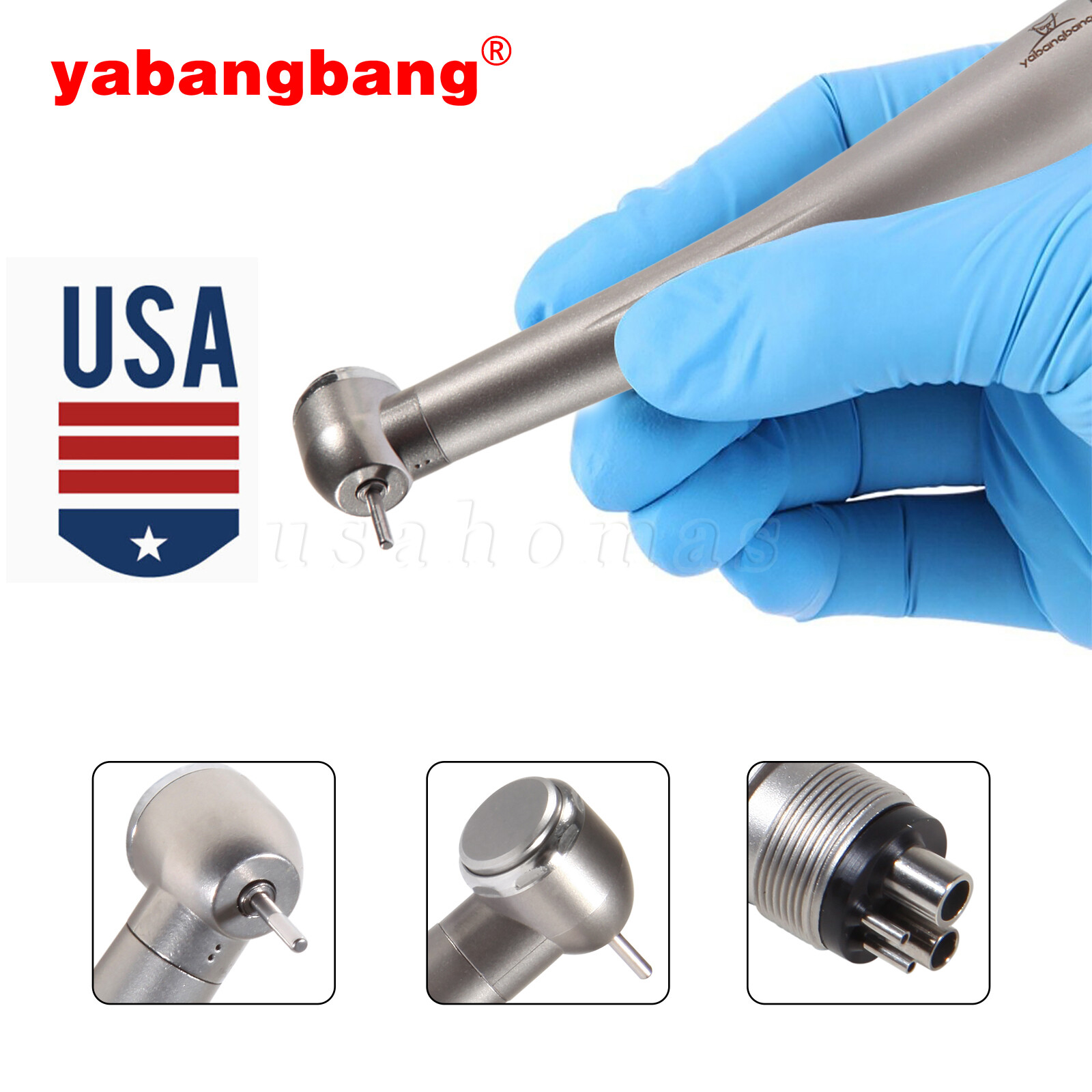 10* Yabangbang Dental High Speed Handpiece Push Turbine 4 Holes Fit NSK Pana Max