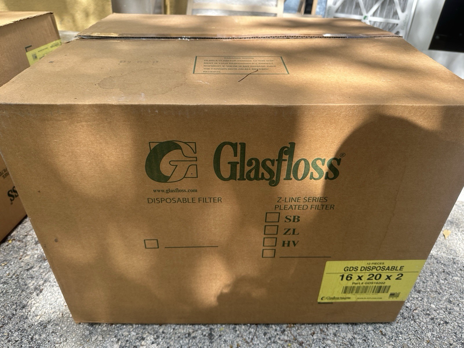 Glasfloss 16x20x2