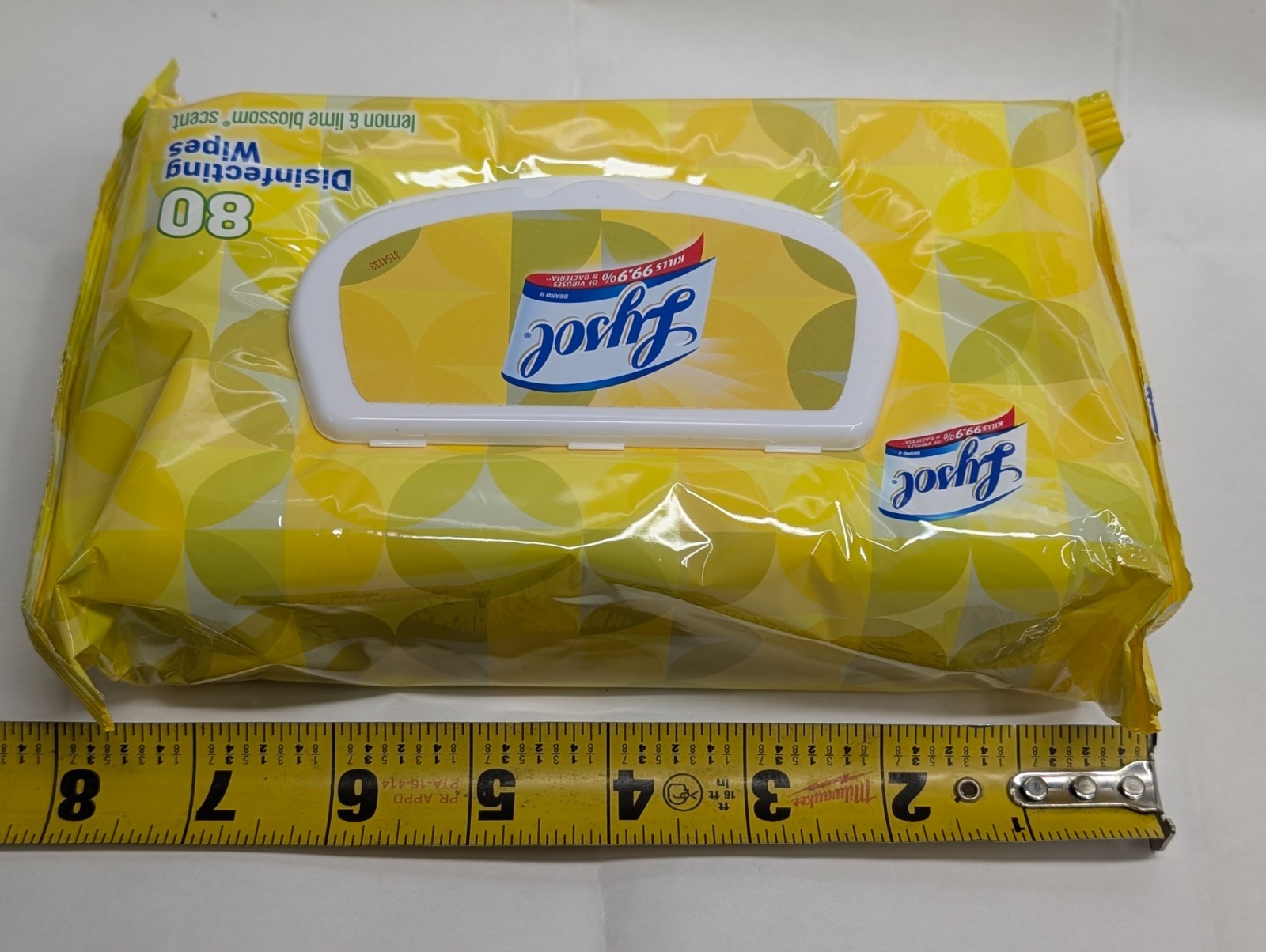 Lysol Disinfecting Wipes 80 Ct Lemon & Lime Blossom Scent Flip Top Pack ~ New