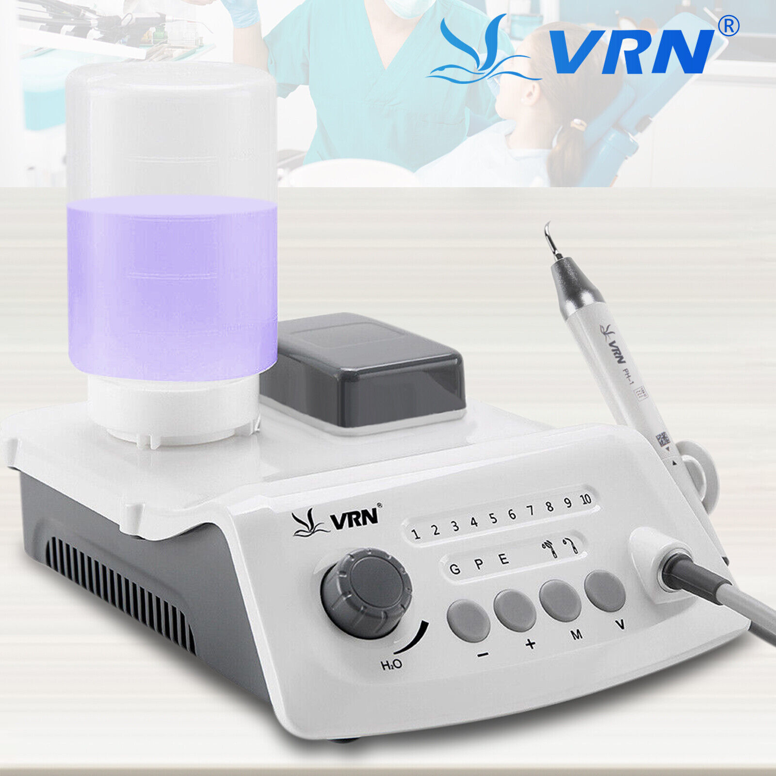 LED Dental Ultrasonic Piezo Scaler VRN /Wireless LCD Hygiene Prophy Handpiece