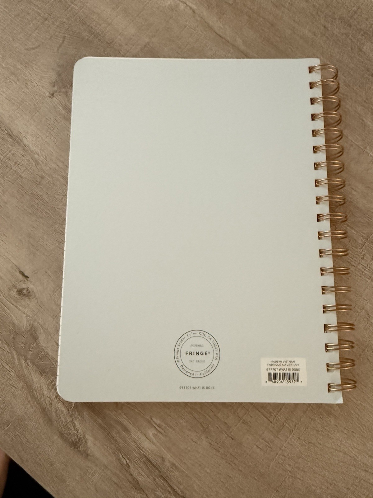 Fringe Studio Notebook Journal With Pockets-Van Gogh Love Spiral 240 lined pages