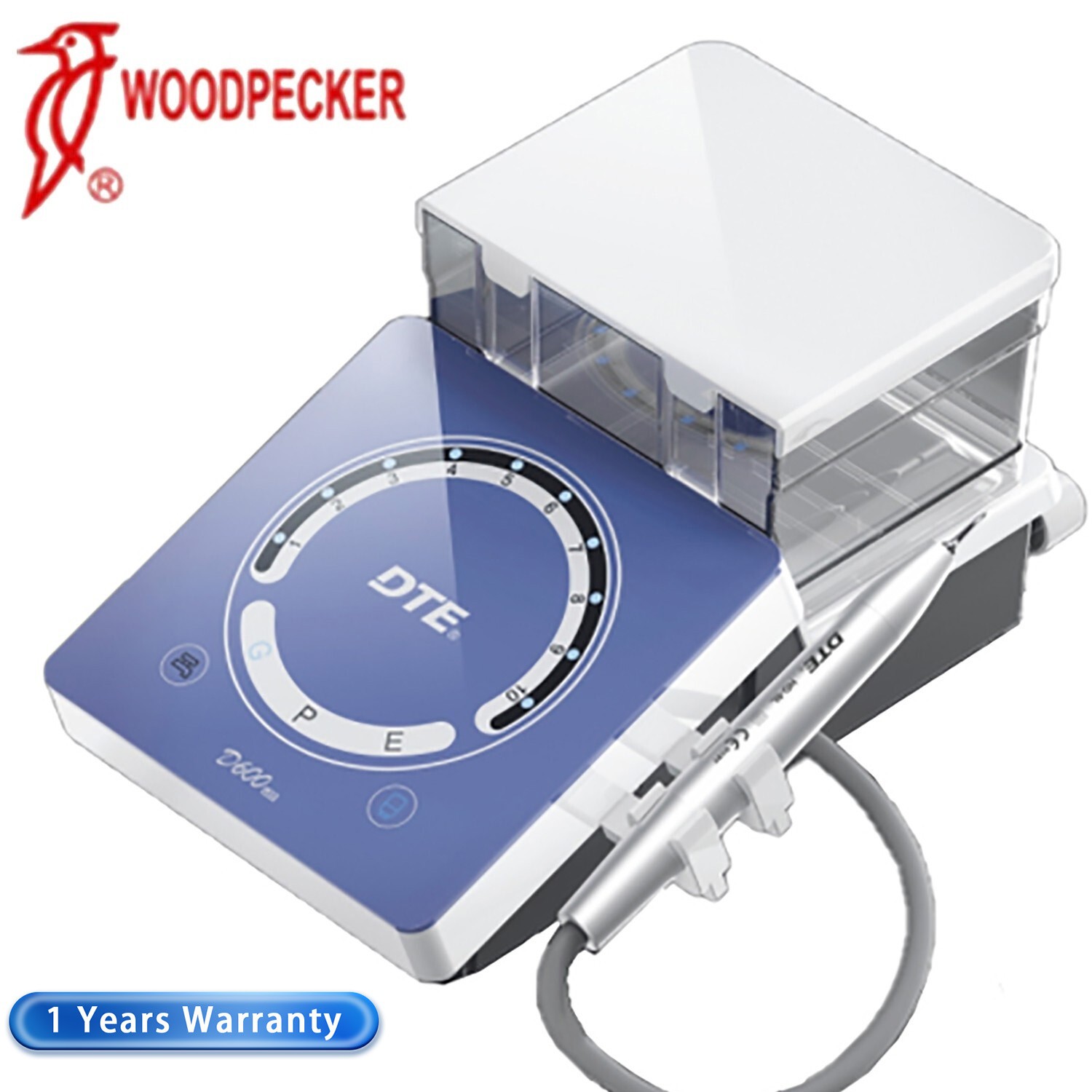 100% Original Woodpecker D600 LED Ultrasonic Piezo Scaler Auto Water Supply+Tips