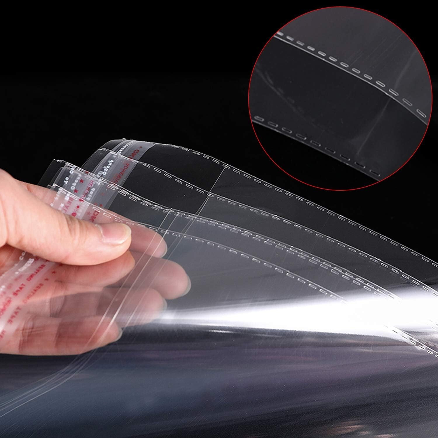 100 Clear Resealable OPP Plastic Bags 6×9 Inches, Self Sealing for Food Storage