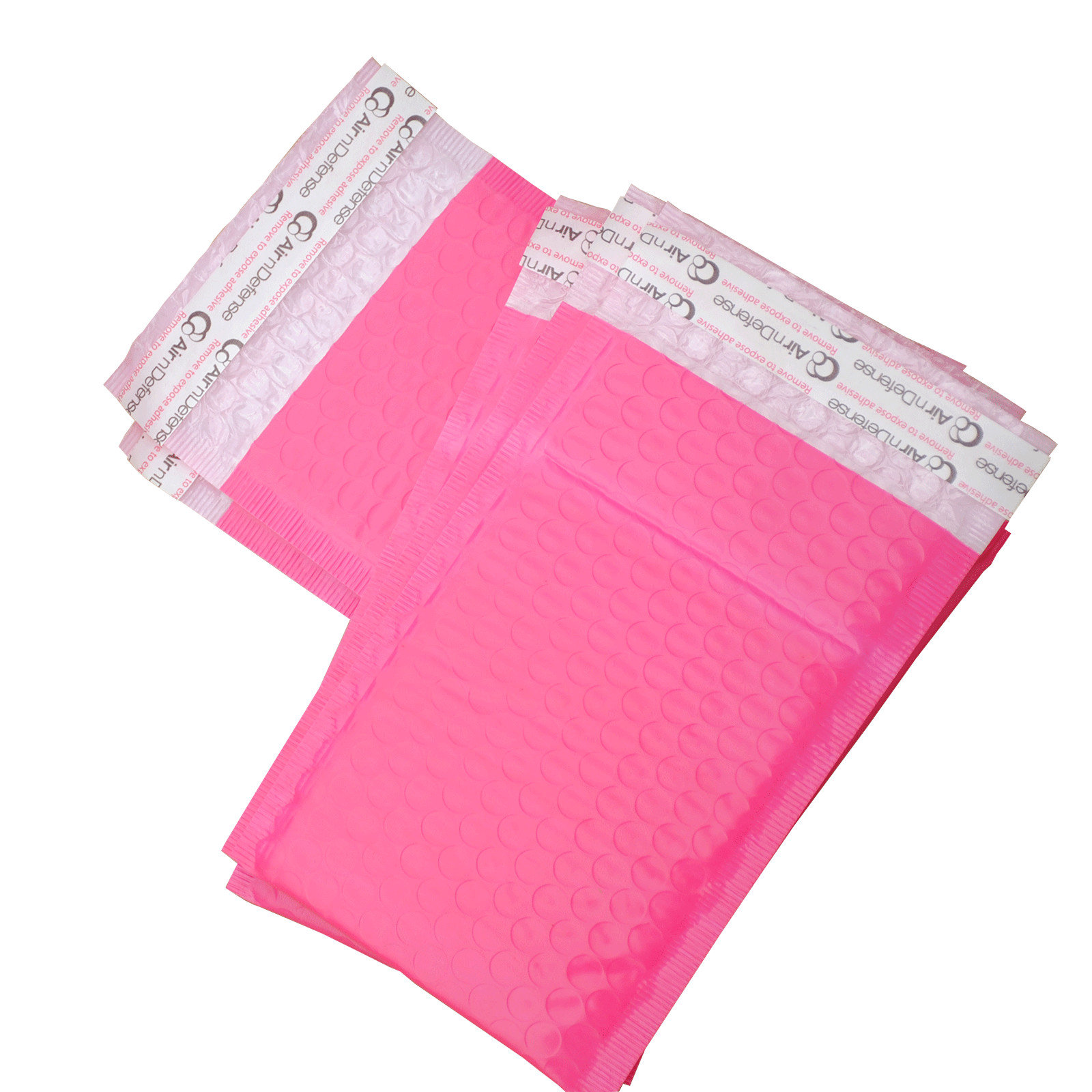 AirnDefense 500 #000 4X8″ Pink Poly Bubble Mailers Shipping Padded Envelope