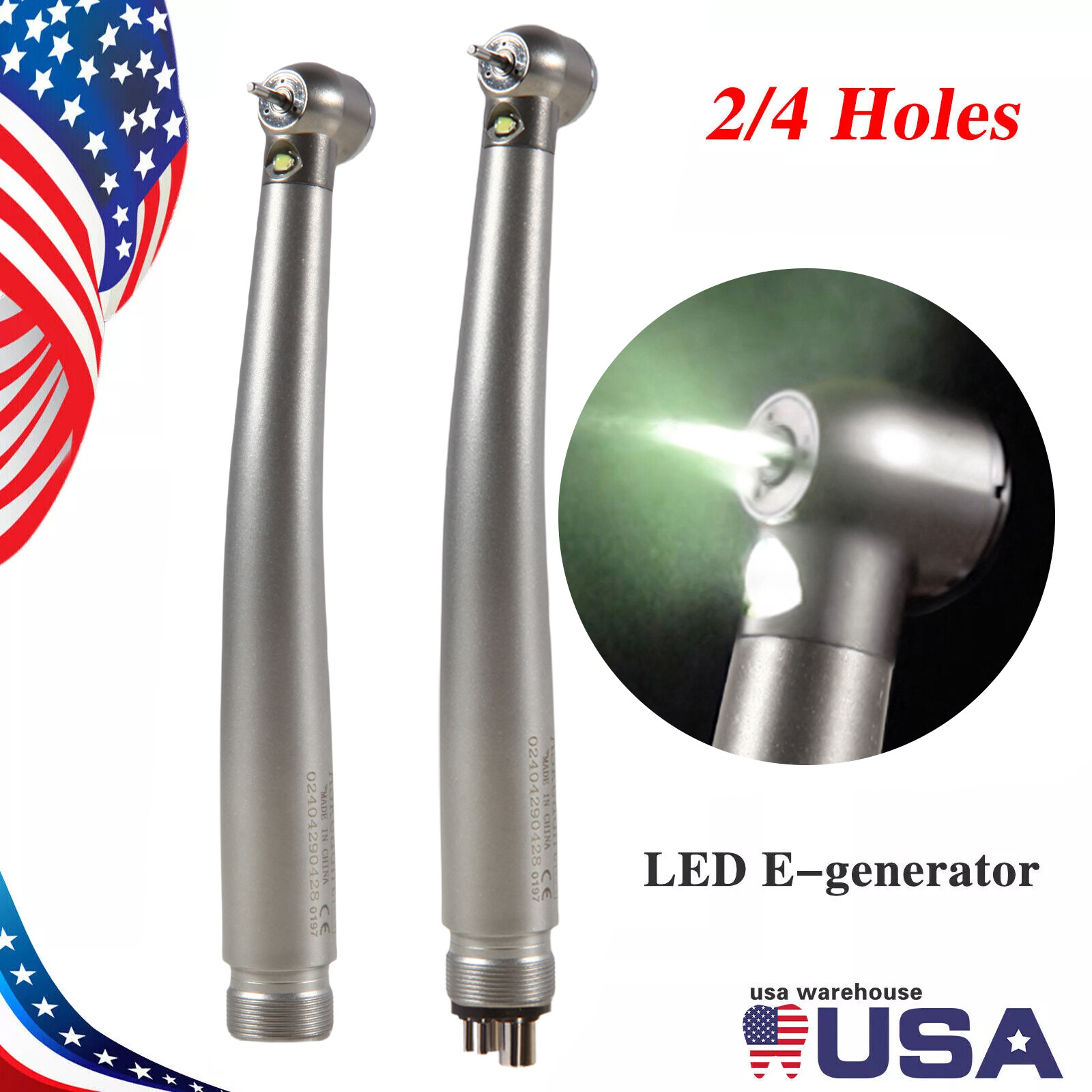 pieza de mano dental alta velocidad turbina cabeza de par 3 spray 2/4 hoyos