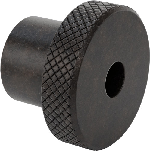 Black Oxide Steel Knurled Knob Set Screw & 1/4″ Diameter Unthreaded Through Hole