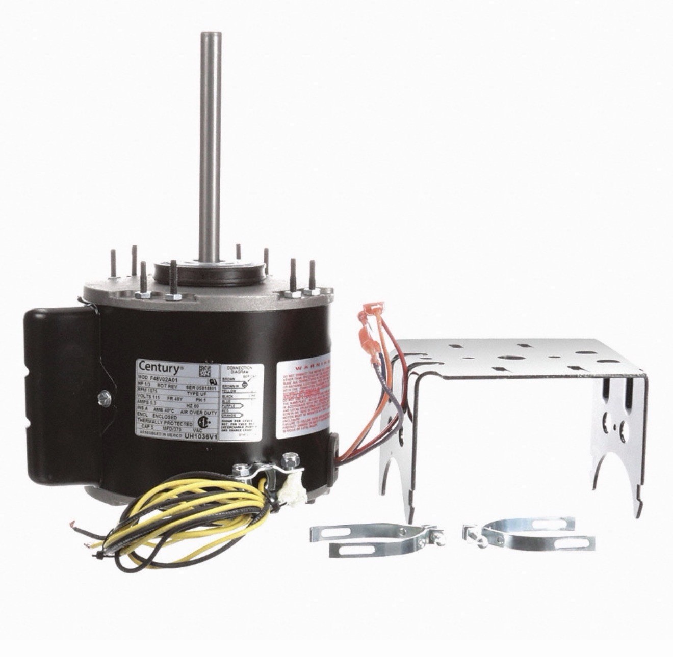 Century Uh1036v1 Unit Heater Motor, 1/3 Hp Minor Cap Dent New