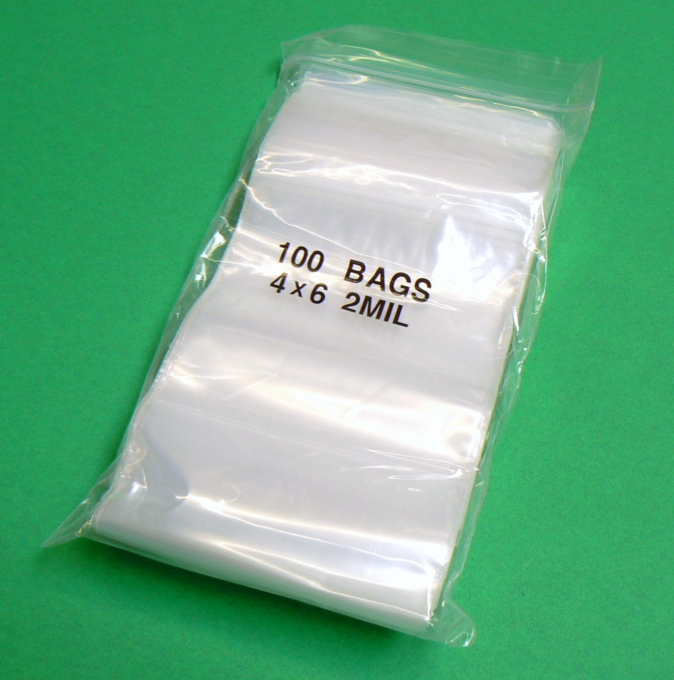 4×6 Zip Seal Lock Bag 2mil Clear Baggies 4” x 6” Slide Lock 700 Bags