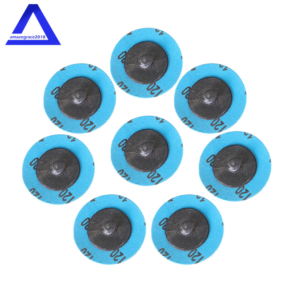 51Pcs 2″ Roll Lock Die Grinder Quick Change Sanding Disc 36 60 80 120 240 Grit