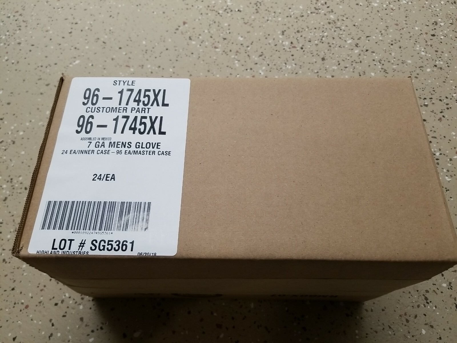 24 96-1745 96-1745XL Cut Resistant Glove Level 5 Antimicrobial Enhanced CR Fiber
