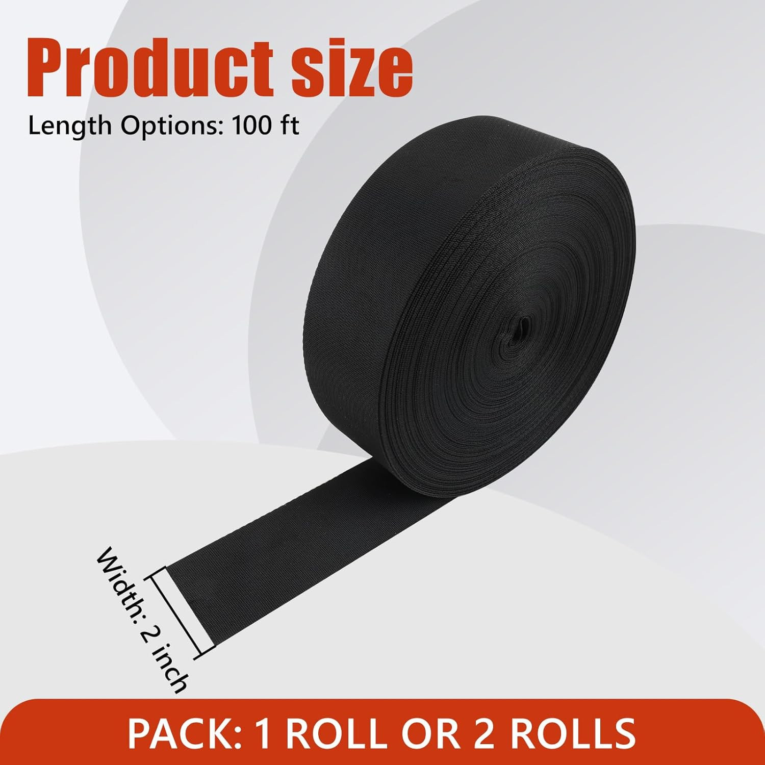100Ft HVAC Duct Strap, Tight-Weave Nylon Duct Support Webbing, Heavy Duty Duct H