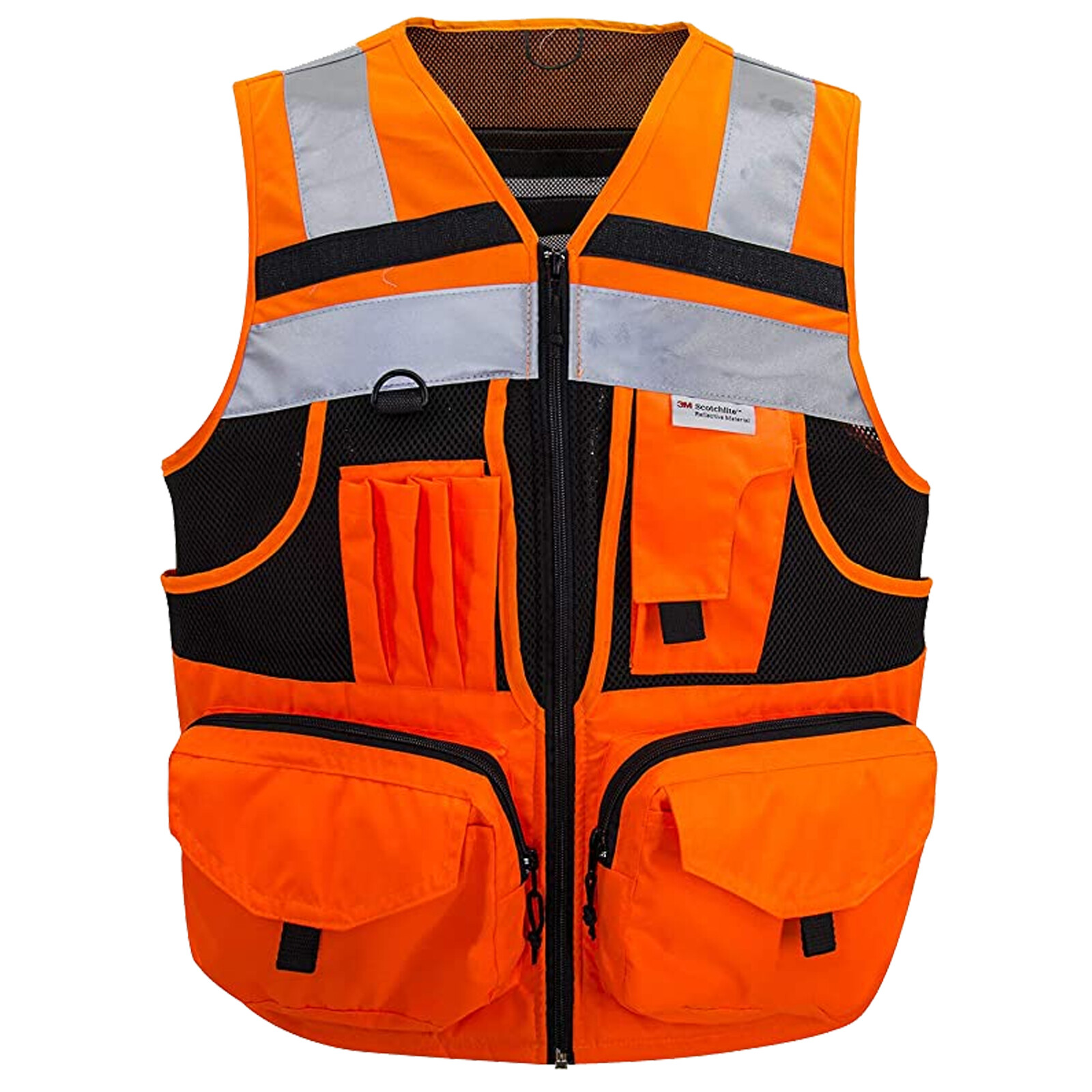 3M High-Visibility Reflective Safety Vest, Multi-Pocket, Unisex Durable M to 7X