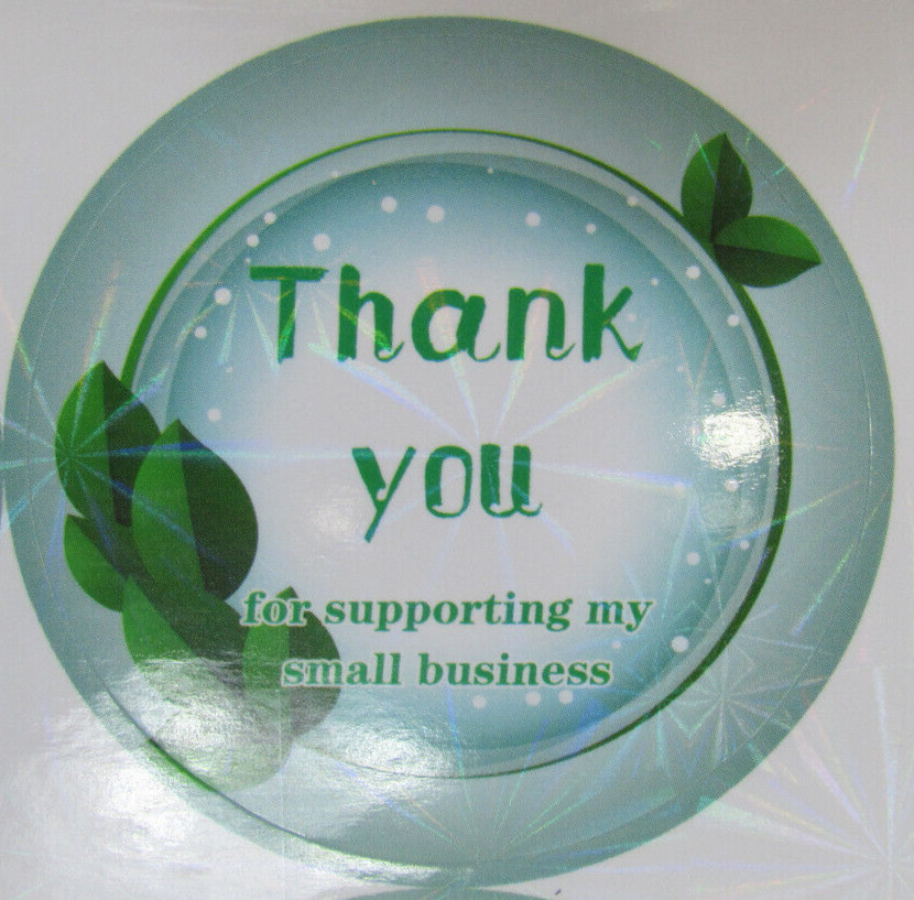 Thank You For Supporting My Small Business 2″ Self Adhesive 3 designs 1,848 Ct