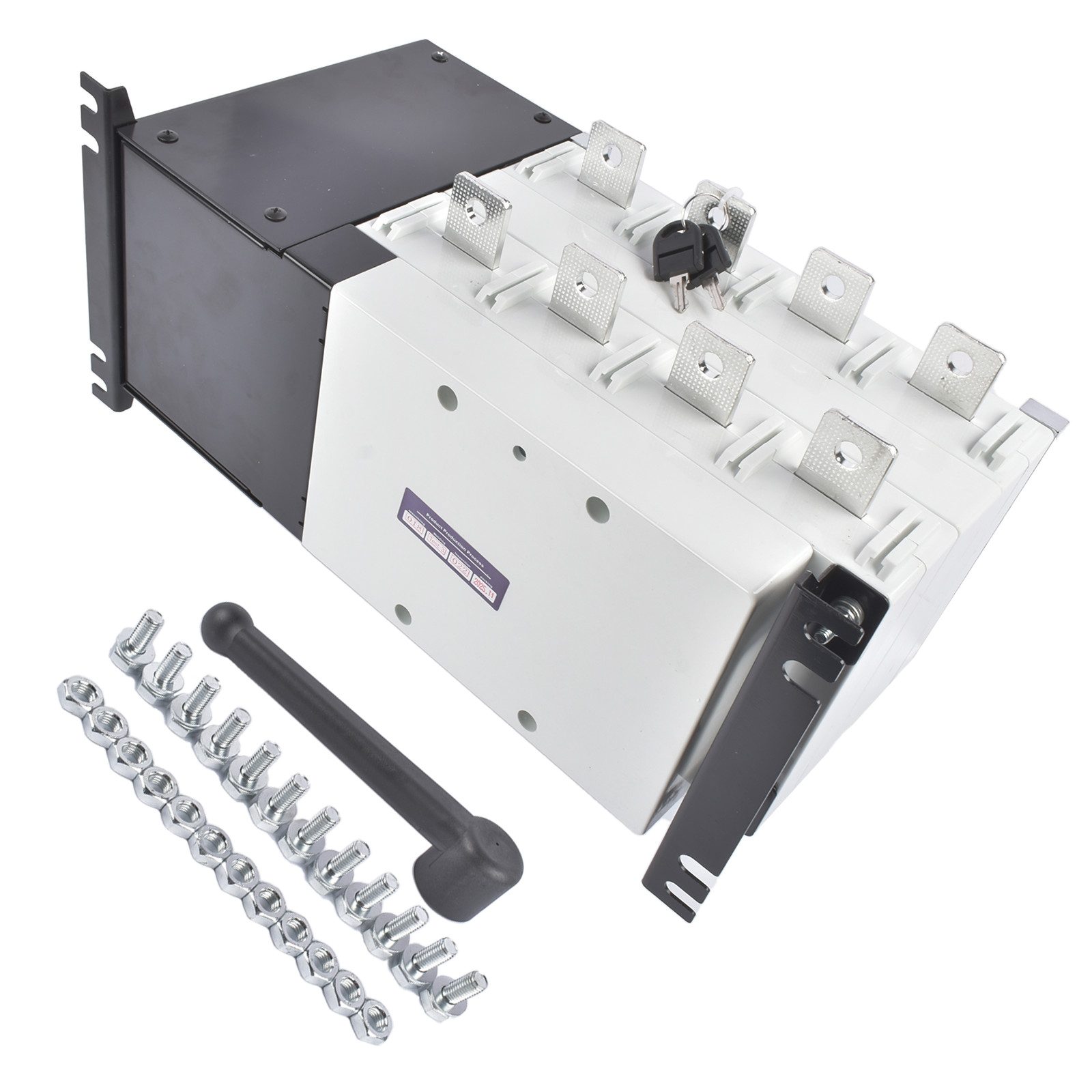 Industrial Automatic Transfer Switch 4P 400A 110V or 220V Grid to AC Generator