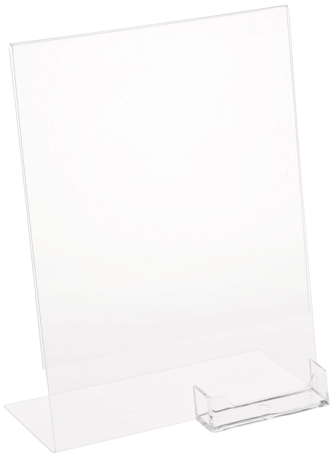 Dazzling Displays Clear Slanted Sign Holder Picture Frame 8.5′” x 11″, clear