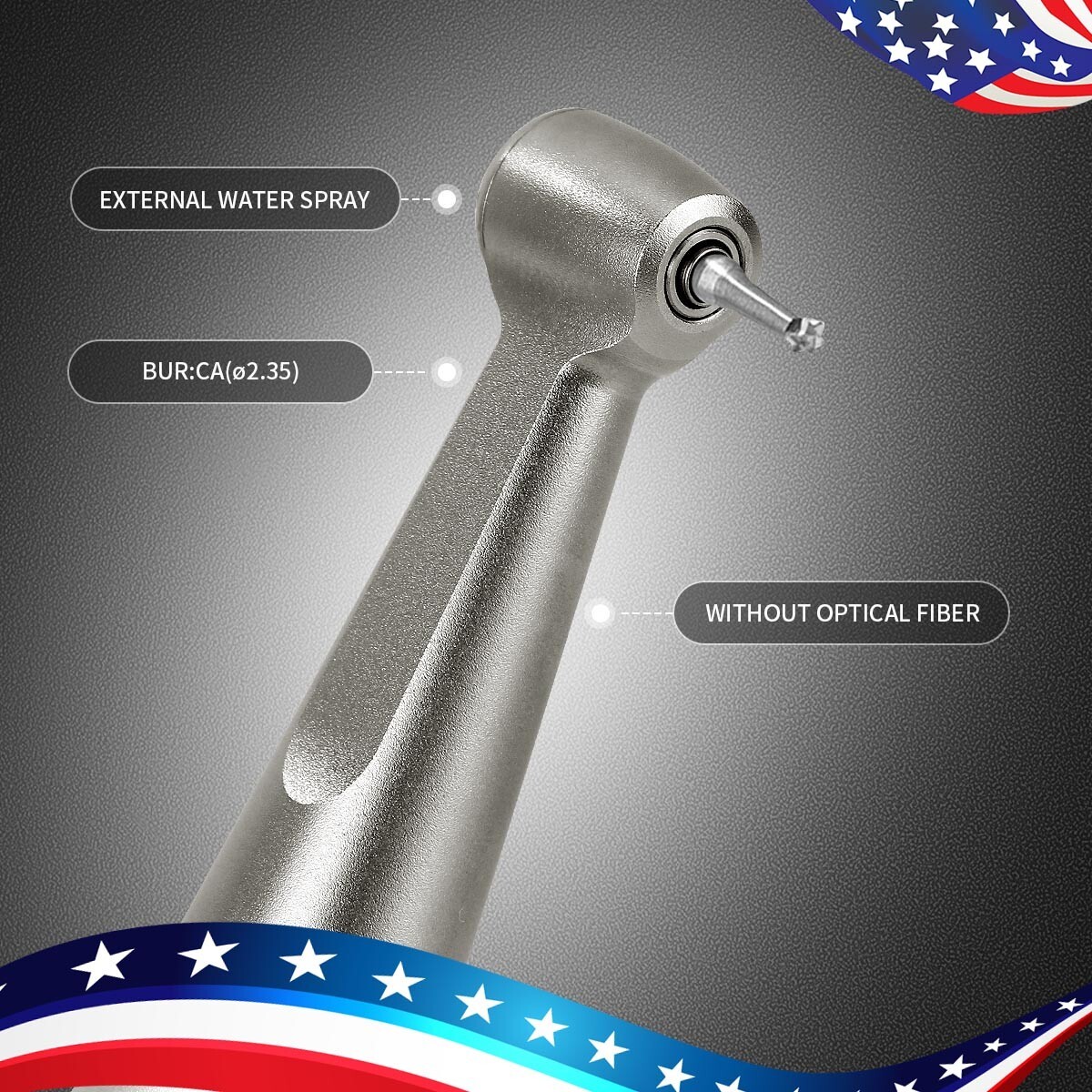 AZDENT /Joydental Dental Low Slow Speed Handpiece Contra Angle Push Button