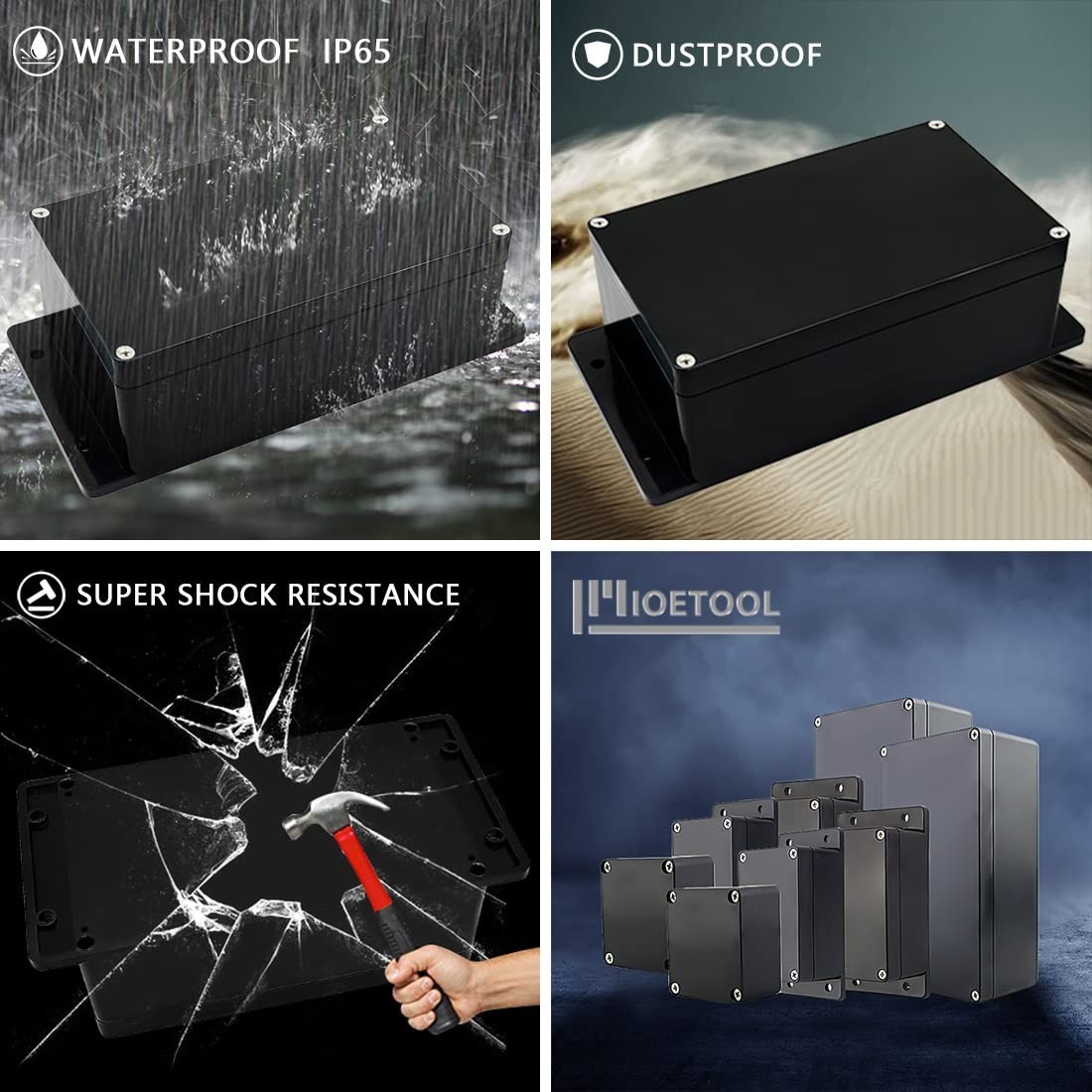 Waterproof Junction Box 7.87″x4.72″x2.95″ Electric Enclosure