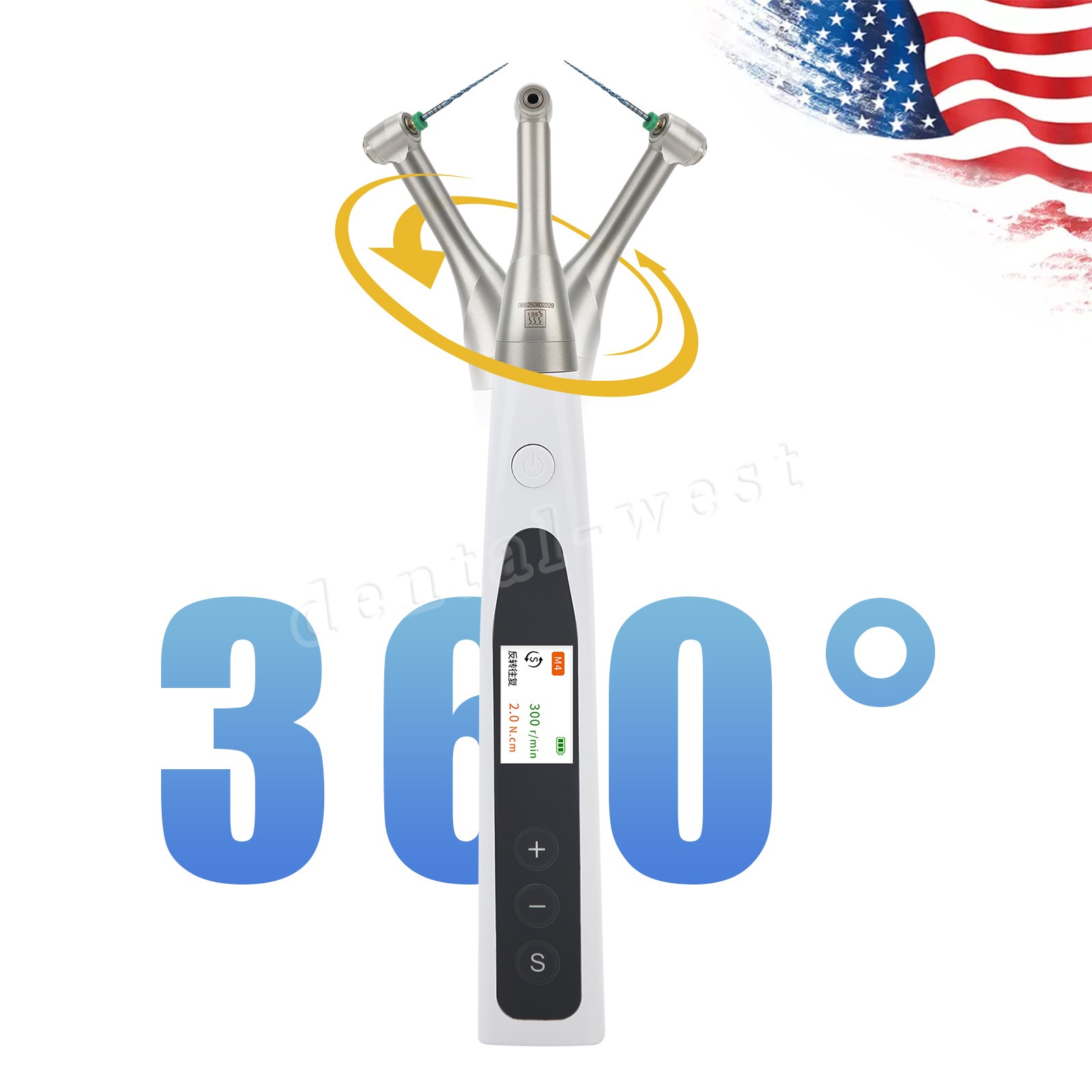Woodpecker Style Cordless Endo Motor W/Apex Locator, Rotary & Reciprocating
