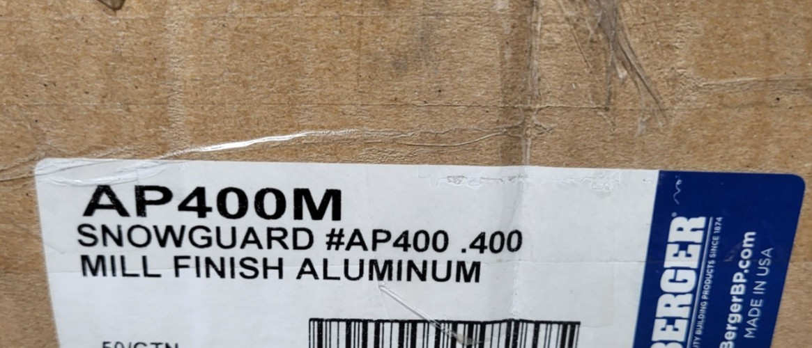 Berger AP400M Snow Guard Mill Finish Aluminum