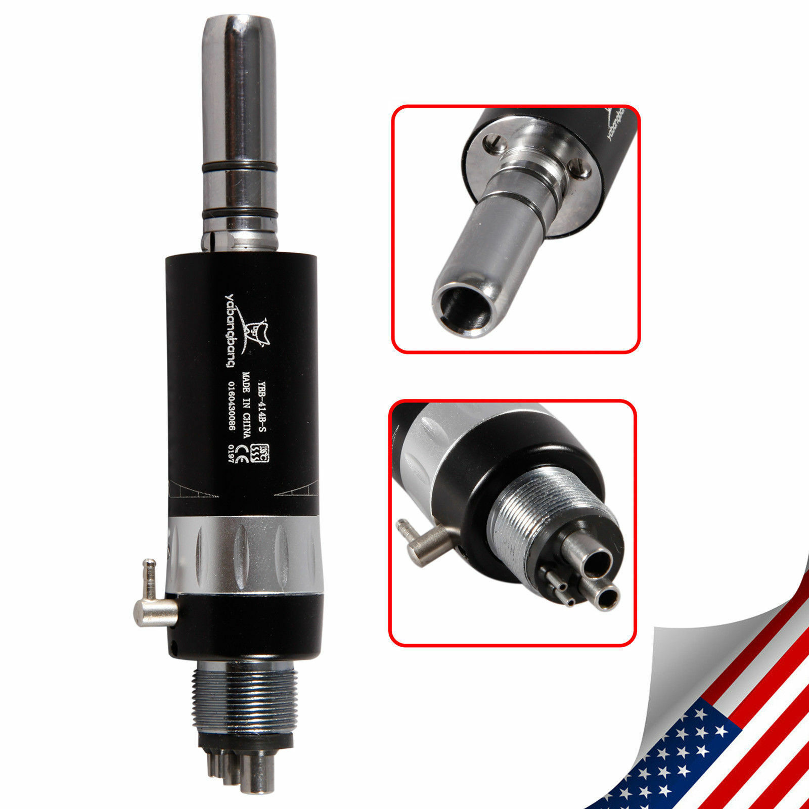 NSK Style Dental Low Speed Handpiece 4Hole E-type Air Motor 1:1 Direct Drive 3CL