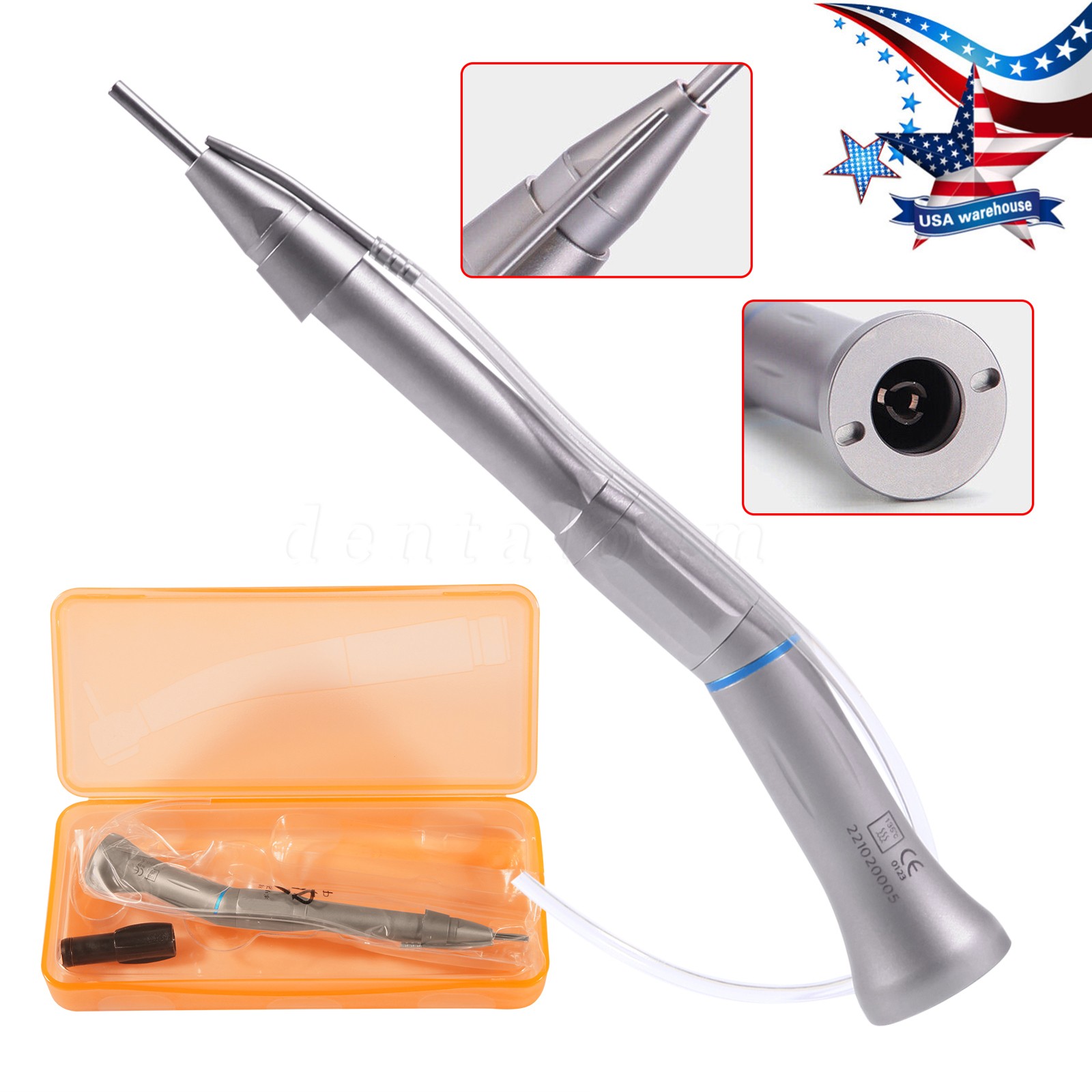 Surgical Dental 20 Degree Straight Head 1:1 Direct Drive Operation Handpiece