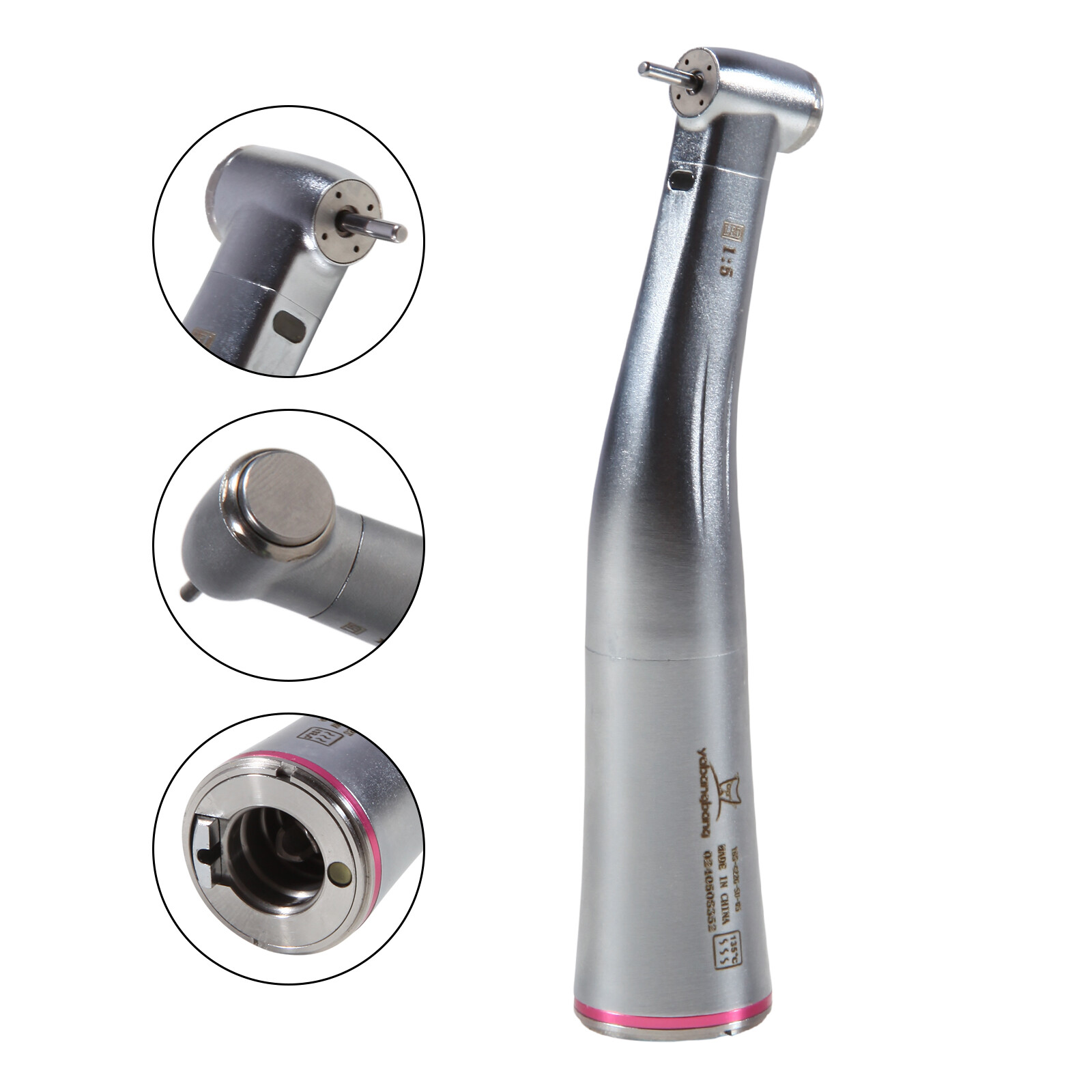 Dental 1:5 LED Fiber Optic Contra Angle Handpiece Fit NSK Ti-MAX X95L