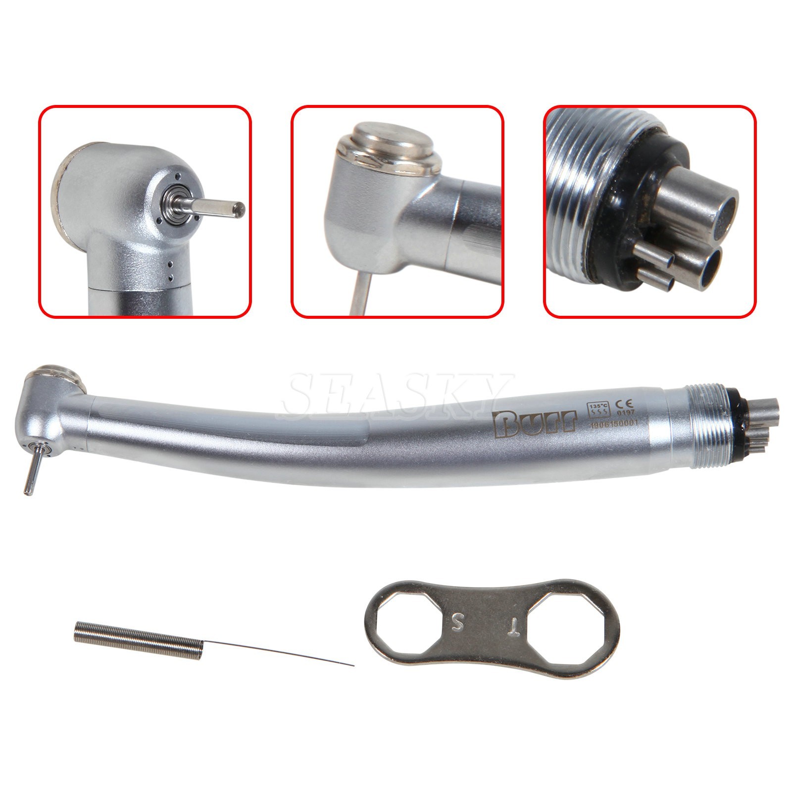 10x NSK Style Dental High Speed Handpiece Push Button standard head 4 Holes U3BM